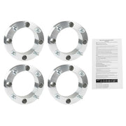 DURAFORCE 4X Wheel Spacers 4x156 2" 131mm 3/8"-24 For Polaris Sportsman Silver New