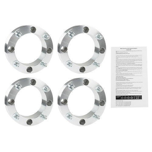 DURAFORCE 4X Wheel Spacers 4x156 2" 131mm 3/8"-24 For Polaris Sportsman Silver New