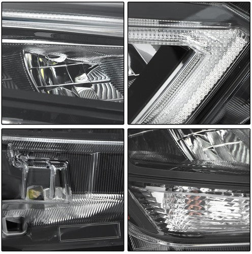 DURAFORCE For Nissan Versa 2020-2021 Passenger Side Headlight Replacement Chrome Housing