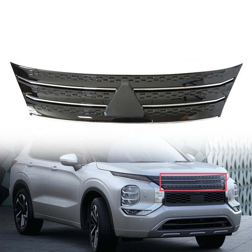 DURAFORCE Front Upper Grille Chrome 62310W120P For Mitsubishi Outlander 2022-2023