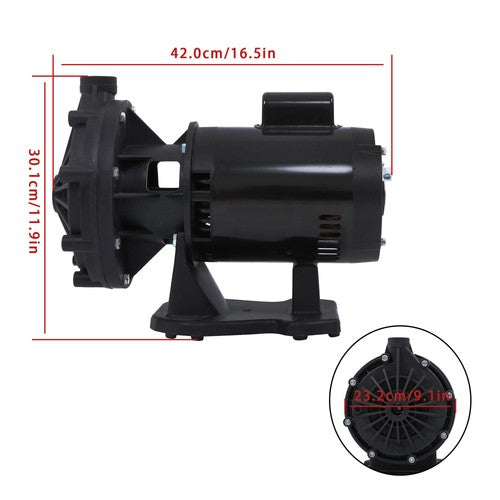 DURAFORCE Swimming Pool Water Pump Motor 0.75HP 12GPM 115/230 VAC LA01N EC-LA01N