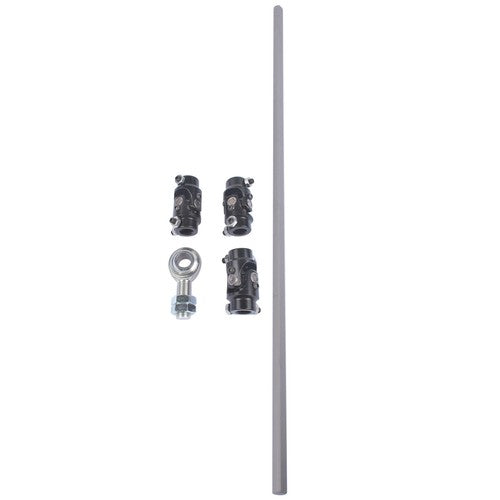 DURAFORCE Black U Joint 36" Steel Steering Shaft w/ 3/4" DD Steering Shaft Support Bearing