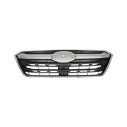 DURAFORCE Front Bumper Upper Grille ABS Plastic Chrome Black For Subaru Outback 2020-2022