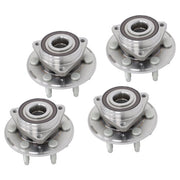 DURAFORCE 4pc Front Rear Wheel Bearing Hub Kit For Cadillac SRX 2010 2011 2012 2013-2016