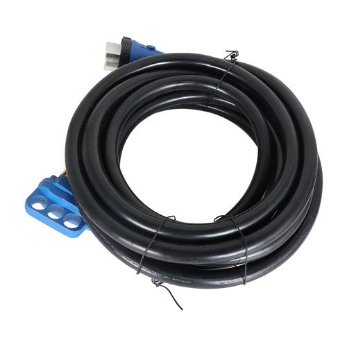 DURAFORCE RV Extension Cord 50Amp 25FT Power Inlet Box Combo Kit Twist Lock+LED NEMA14-50P