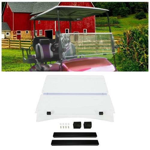 DURAFORCE For EZGO TXT Clear Windshield For 2014- UP *New In Box Golf Cart Part*