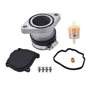DURAFORCE Carburetor W/ Intake Manifold Boot Fit For Yamaha Big Bear Wolverine 350 YFM350