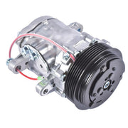 DURAFORCE AC Compressor with 6-Groove Pulley for Sanden SD7 Style Serpentine Belt HC5005BK