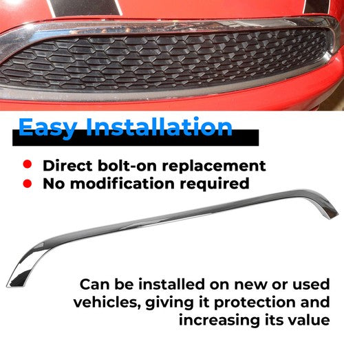 Chrome Grille Hood Molding Trim for 2007-2015 2009 Mini Cooper R55 R56 R58 R59