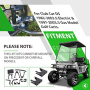 DURAFORCE 6" Double A-Arm Golf Cart Lift Kit For Club Car DS 1982-2003 2001 Electric/Gas