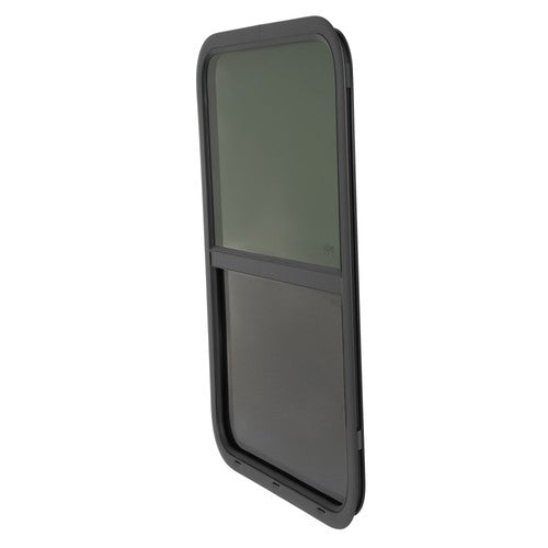 Vertical Sliding RV Window Tempered Glass with Mesh Screen 24 W 36 H