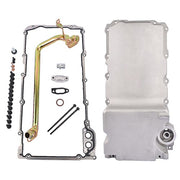 DURAFORCE For LS Swap Retrofit Aluminum Oil Pan LS1 LS2 LS3 LS6 Rear Sump, Pick Up, Gasket