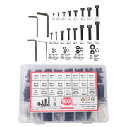 DURAFORCE 1600Pcs Metric Screw Assortment,M2 M3 M4 M5 Screws Nuts and Bolts Assortment Kit