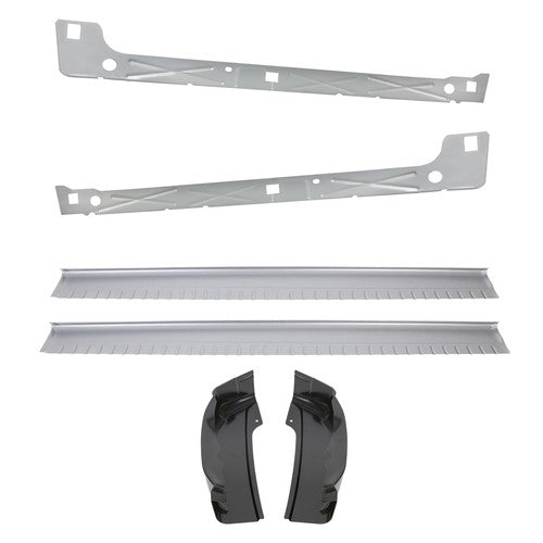 Inner And Outer Rocker Panels With Cab Corners For 99-07 Chevy Silverado 4dr Ext Cab