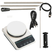DURAFORCE Magnetic Hotplate Stirrer with Temp Probe Bracket Speed 50-1500rpm Capacity 3L