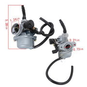 DURAFORCE For 50cc 70cc Carburetor Carb Air Filter Throttle Handle Grips Cable PZ19