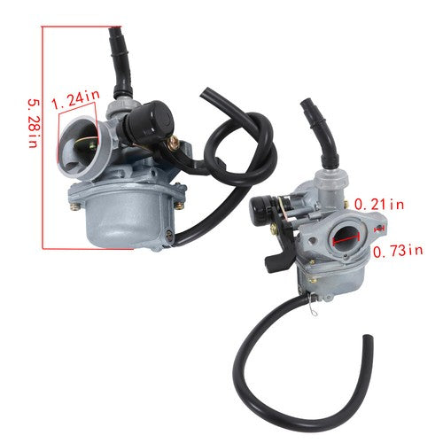 DURAFORCE For 50cc 70cc Carburetor Carb Air Filter Throttle Handle Grips Cable PZ19