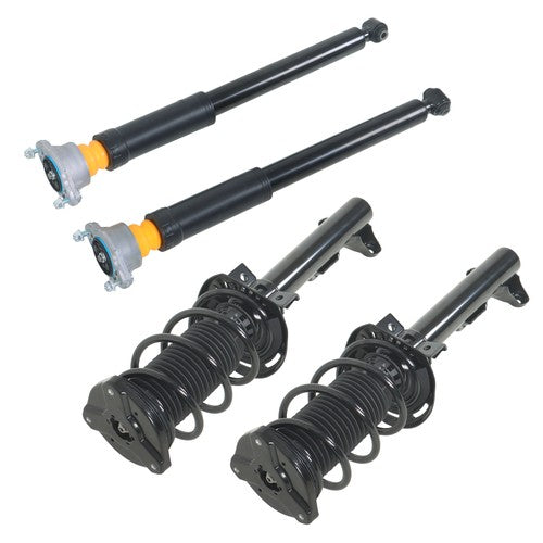 DURAFORCE 4PCS Front Complete Struts Rear Shocks 501798019 For Mercedes E350 2010-2014 RWD