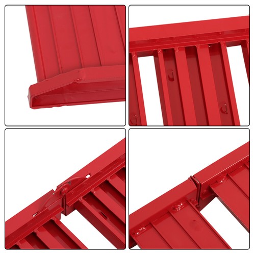 DURAFORCE 72 × 11.6 550 lbs Red Motorcycle Loading Ramp For ATV Motorcycle Truck -US-