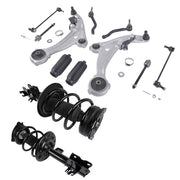 DURAFORCE 12x Front Struts w/ Spring Lower Control Arms Tierod For Nissan Altima 2007-2012
