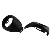 DURAFORCE Front Bumper Fog Light Cover Bezels Pair Matte Black for 2012-2014 for Ford Focus