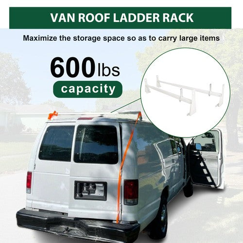 DURAFORCE 41"-77" Universal Ladder Roof Racks 2 Bars For Express GMC Savana Ford E-Series