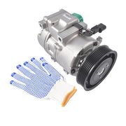 DURAFORCE New A/C Compressor for Hyundai Genesis 3.8 2009-2014 V6 3.8L w/ 6-Groove Pulley