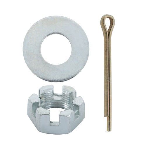 DURAFORCE 4 on 4" Bolt Circle Trailer Hub w/ Bearing Kit & 1" Square BT8 Trailer Spindle