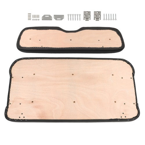 DURAFORCE For EZGO Medalist TXT Golf Cart 1994-2013 Black Front Seat Cushion with Hardware