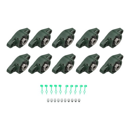 DURAFORCE 10Pcs UCFL201-8 Pillow Block Bearing 1/2" Bore 2 Bolt Flange Mounted New