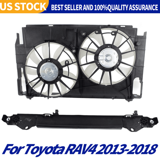 DURAFORCE NEW Radiator Cooling Fan Assembly with Shroud for Toyota RAV4 2013-2019 L4 2.5L