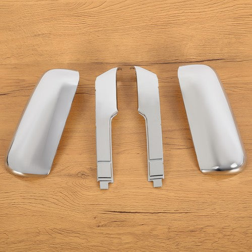 Chrome Top and Side Mirror Cover for 20-24 Chevy Silverado GMC Sierra HD 2500 3500