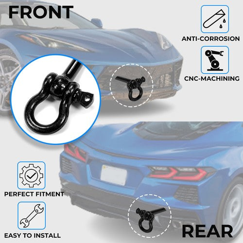 Fits Chevrolet C8 Corvette Model 15234068 Replacement Tow Hook Bar Mid Engine
