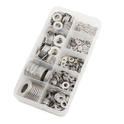 DURAFORCE Flat Washer 304 Stainless Steel Washers Assortment Set Value Kit 600 Pieces Set