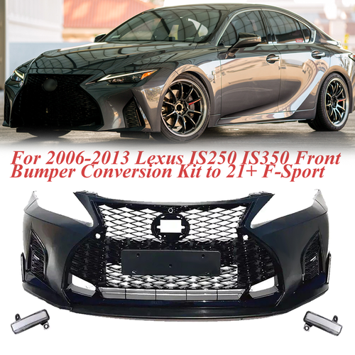 DURAFORCE Bumper Grill Lip Fog Light Conversion for Lexus IS250 IS350 06-13 21+ F Sport