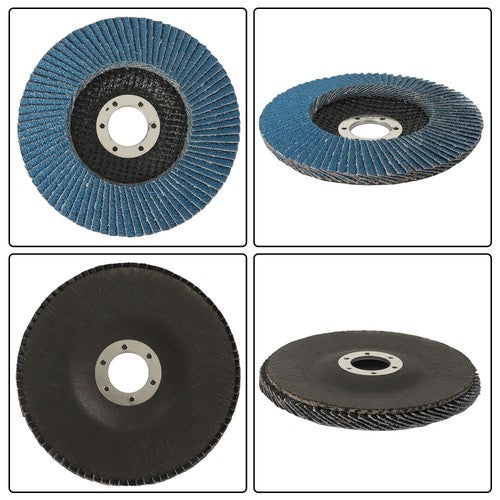 DURAFORCE 10× 5" 125mm Premium Zirconia Flap Disc Grit40/ Wheel Angle Grinder Sanding Disk