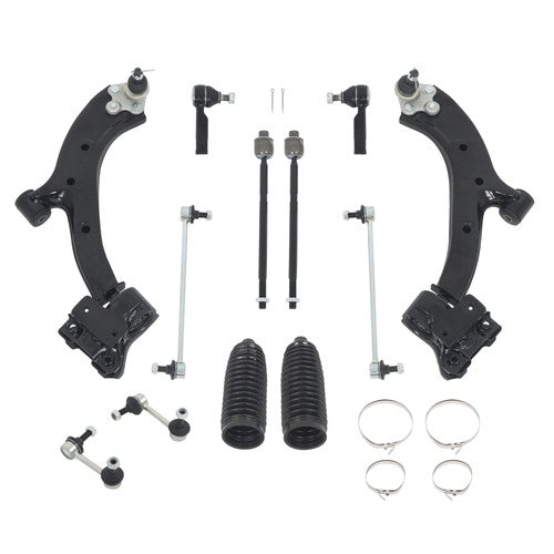 DURAFORCE Fit For Honda CR-V K620500 2007-2011 Steel Control Arm Front Outer Tie Rod Ends