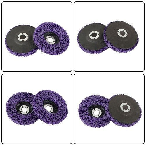 DURAFORCE 10 PackS 4"x5/8 Strip Discs Rust Remover Wheel Paint Removal Disc Angle Grinder