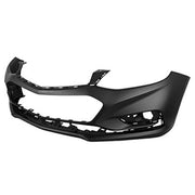 DURAFORCE NEW- Front Bumper Cover For Chevy Cruze 2016 2017 2018 w/o Park Assist Black