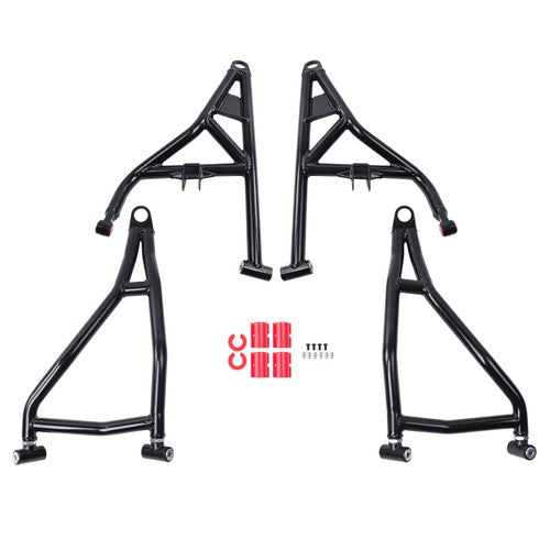 DURAFORCE Black High Clearance Steel A-Arms Set 2014 + for Polaris RZR XP 4 1000 Turbo
