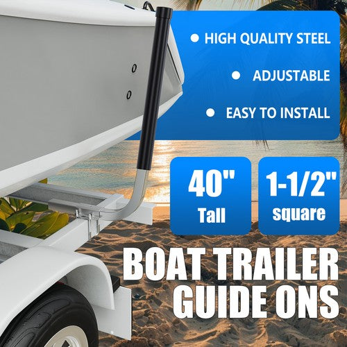 Boat Trailer Guide On Post with PVC Poles 40 Pair