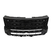 DURAFORCE Front Bumper Grille Glossy Black For Ford Explorer 2016-2017 FO1200578