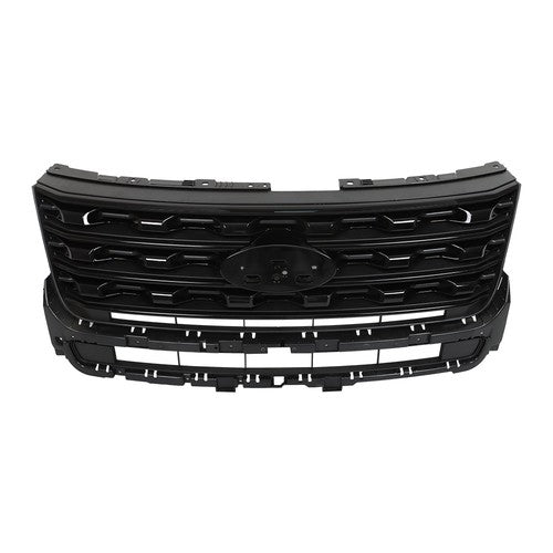 DURAFORCE Front Bumper Grille Glossy Black For Ford Explorer 2016-2017 FO1200578