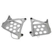 DURAFORCE Silver Heel Guards footrest stand For Yamaha Banshee LH+RH Nerf Bars 87-06 1990