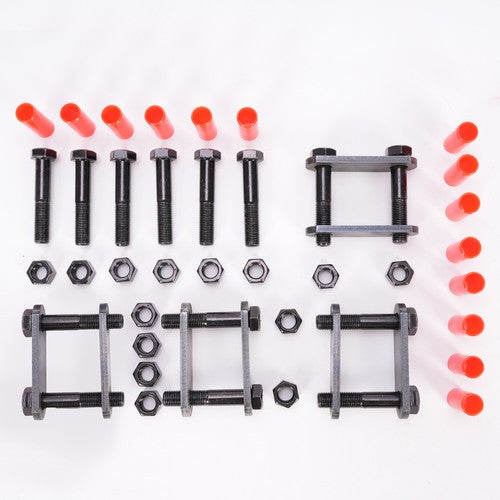 DURAFORCE Heavy Duty Shackle Upgrade Kit for Tandem Axle Trailer Spring Suspension Rebuild