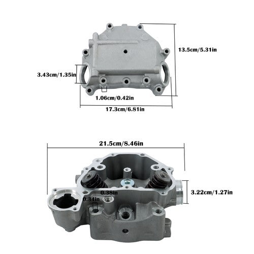DURAFORCE Cylinder Head Cover + Cylinder Head + Gasket 12-19 For Honda Foreman 500 TRX500