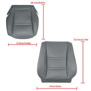 DURAFORCE Leather FIT For Toyota Land Cruiser 1990-97 Driver & Passenger Seat Cover Gray