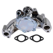 DURAFORCE High Flow Chrome Long Water Pump Silver for Chevy BBC 396 402 427 454 V8 Engines
