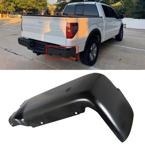 DURAFORCE Rear Bumper Face Bar End Cap Black Steel Right Side For 09 2010-2014 Ford F-150