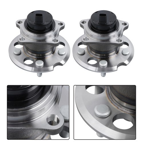 DURAFORCE FWD 2pcs Rear Wheel Bearing and Hubs Assembly For Toyota Sienna 2004 - 2010